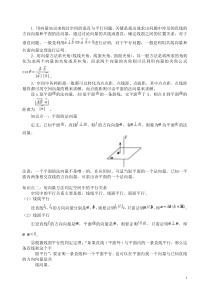 立体几何知识点--方法分类讲解