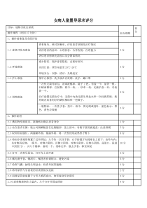 导尿评分标准