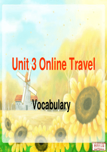 牛津初中英语 8B UNIT3 vocabulary