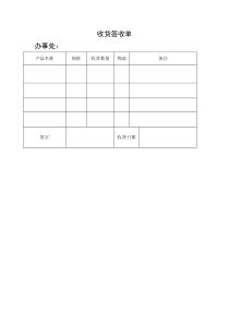 收货签收单模板