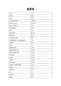 托福词汇——地质学