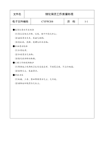 绿化保洁工作质量标准