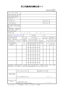 GD3010269-1风口风量测试调整记录(一)