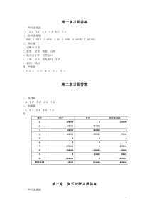 林斌、喻均林主编《基础会计学》习题答案(修订版)(江西高校出版社)