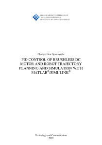 PID CONTROL OF BRUSHLESS DC MOTOR AND ROBOT