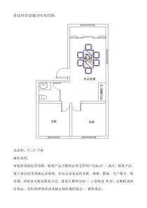 与食品经营相适应的经营设施空间布局和操作流程