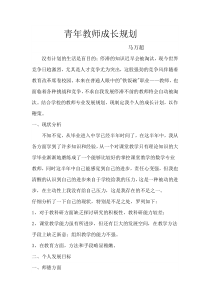 青年教师个人成长规划