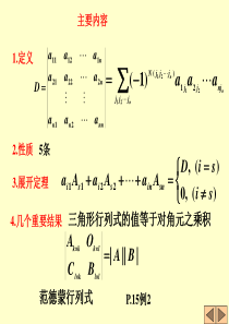 行列式计算方法小结