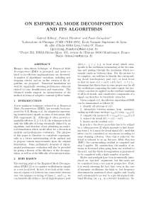 ON-EMPIRICAL-MODE-DECOMPOSITION-AND-ITS-ALGORITHMS