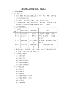 中考信息技术知识点