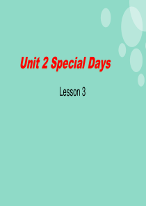 五年级下册Unit-2-Special-Days-Lesson-3-教学课件