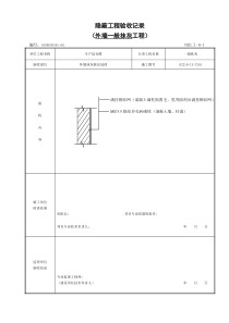 外墙一般抹灰隐蔽