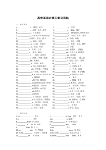 人教版高中英语必修五复习资料