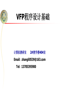 VFP程序设计基础