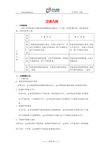 高中数学解题技巧和方法(立体几何)