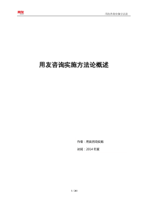 YCIM_用友咨询实施方法论-概述