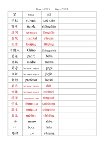 yct1和2级词汇总结