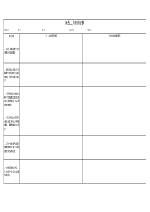 新员工访谈记录表