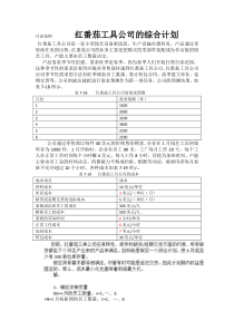 红番茄工具公司综合计划