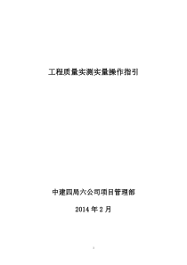 质量实测内容及操作指引