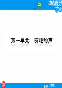 【人教版】2011届中考物理复习方案课件第1课时-声现象