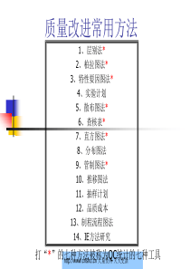 质量改进常用方法--sinyamotor