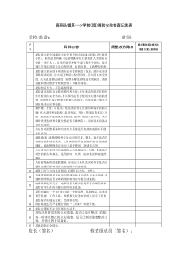 学校消防安全检查记录表