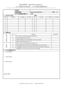 质量日报模板