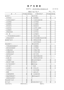 三大财务报表模板