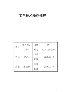 工艺技术操作规程(新)