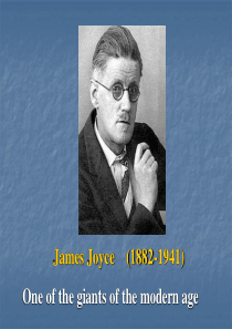 James-Joyce英语人物介绍ppt