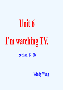 初中英语人教版七年级下册unit6-sectionB-2b