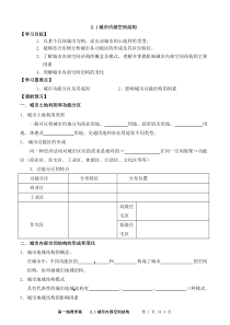 2.2.1城市内部空间结构学案2015.3.11