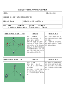 中国足协D级教练员培训班实践课教案-1