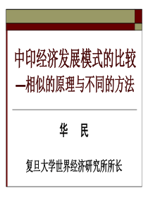 中印经济发展模式的比较-89页PPT资料