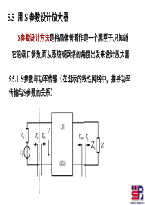 射频通信电路第五章-低噪放-用S参数设计放大器5-5