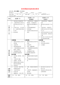 急性胃肠炎临床路径表单