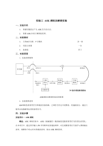 ASK调制及解调实验报告