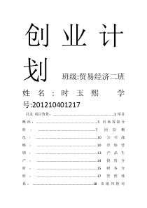 大学生宅急送创业计划书