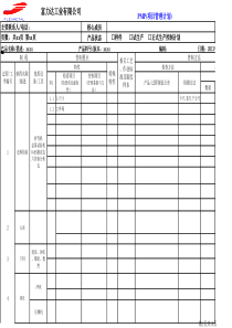 PMP(项目管理计划)