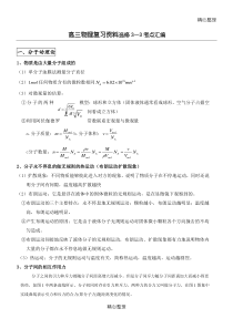 重点高中物理选修3-3知识点总结归纳