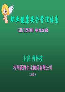 职业健康安全管理体系GBT28000