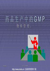 药品生产中的GMP物料管理(PPT 30页)(1)