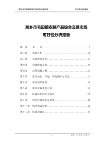 农副产品综合市场分析可行性报告