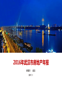 2016年武汉房地产年报