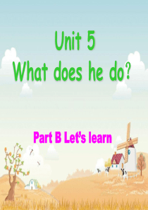 新版pep六年级英语上册Unit 5 Part B Lets learn(第三课时)