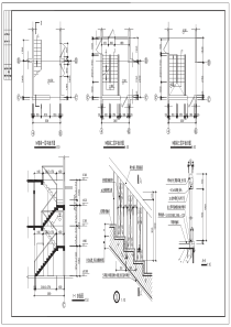 楼梯平面图、剖面图