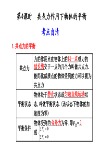 2.第4课时  共点力作用下物体的平衡