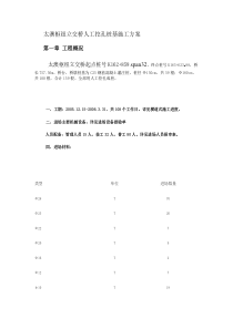 太澳枢纽立交桥桩基人工挖孔桩施工方案(精)