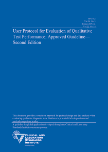 User Protocol for Evaluation of Qualitative Test P